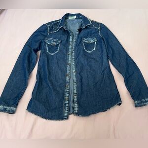 Vintage Dream Out Loud by Selena Gomez Blue Denim Shirt